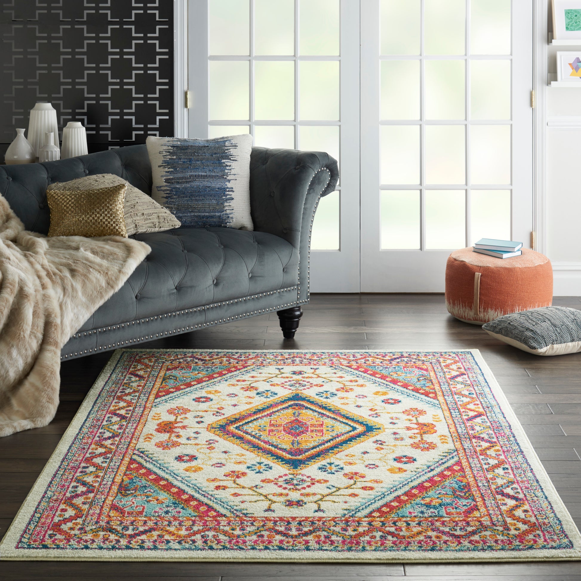Nourison Home Persian Vintage  Ivory Multi  