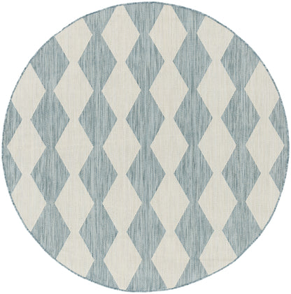 Nourison Home Positano POS04 Aqua Contemporary Power-loomed Rug
