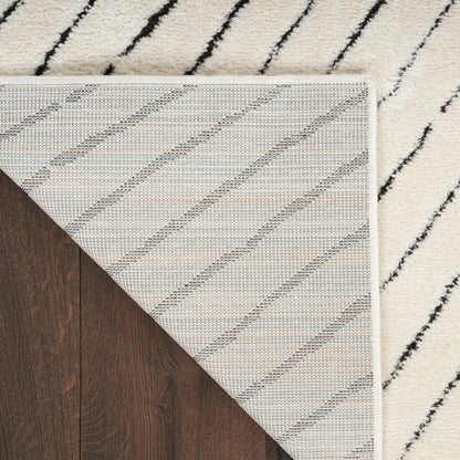 Nourison Home Modern Comfort  Ivory Black  Contemporary