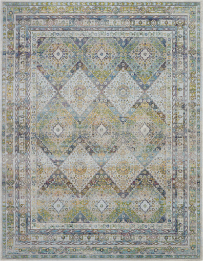 Nourison Home Ankara Global  Blue Green  Traditional