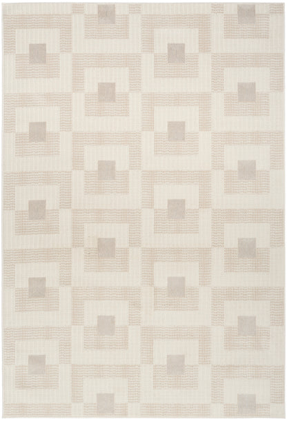 Nourison Home Nordic NRC05 Ivory Beige Contemporary Power-loomed Rug