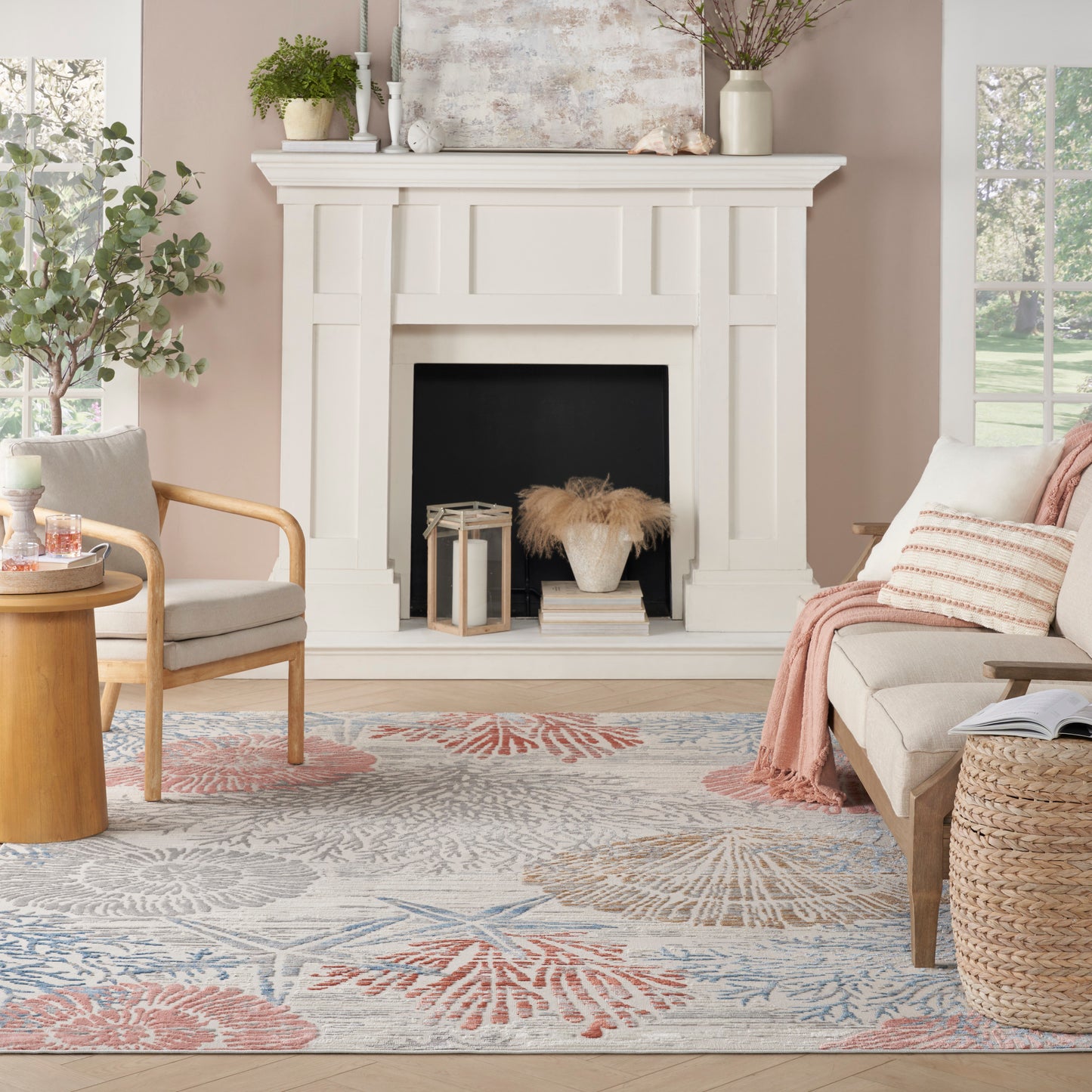 Nourison Home Seaside  Multicolor  Contemporary