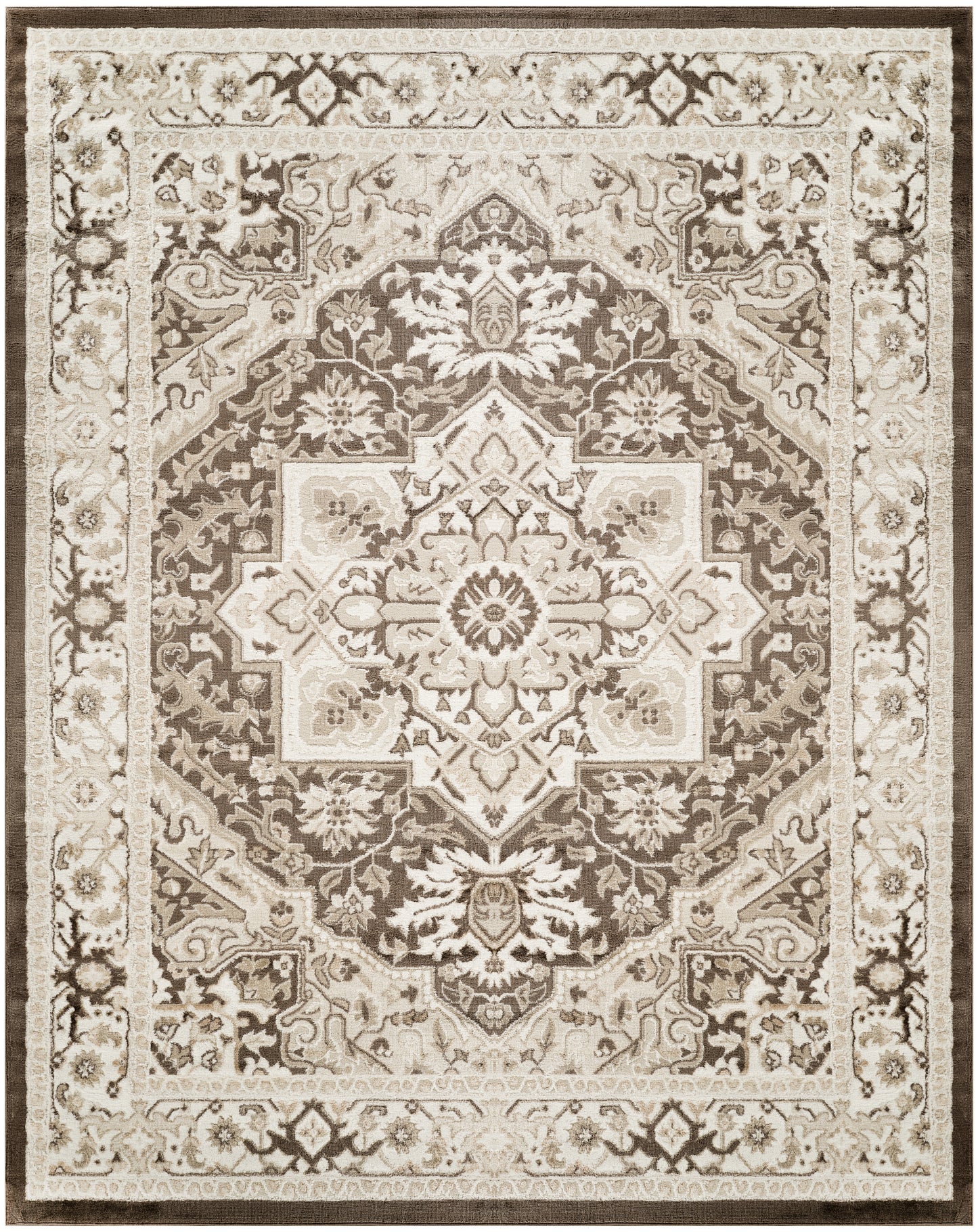 Nourison Home Dekor  Brown Ivory  Traditional