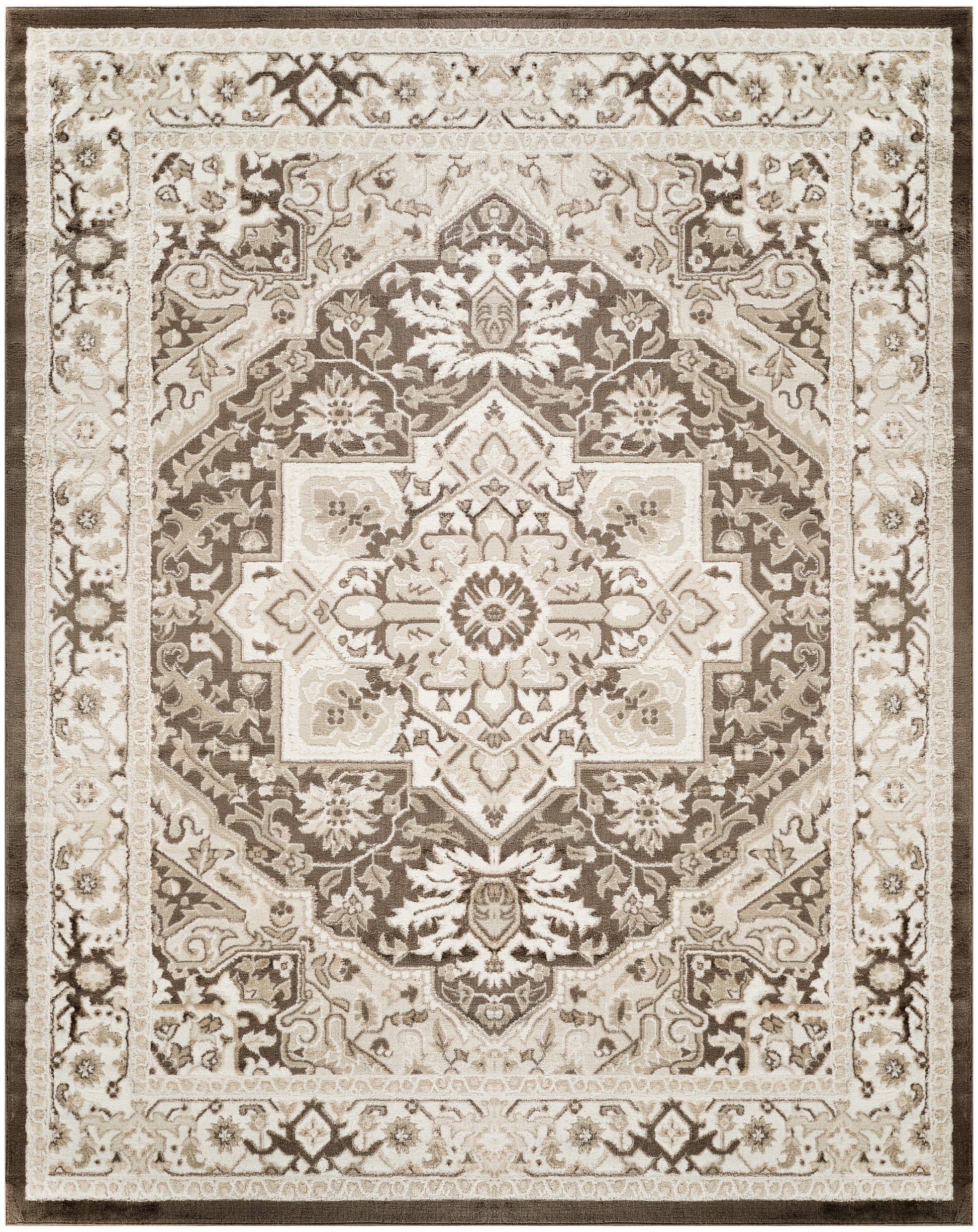 Nourison Home Dekor  Brown Ivory  Traditional