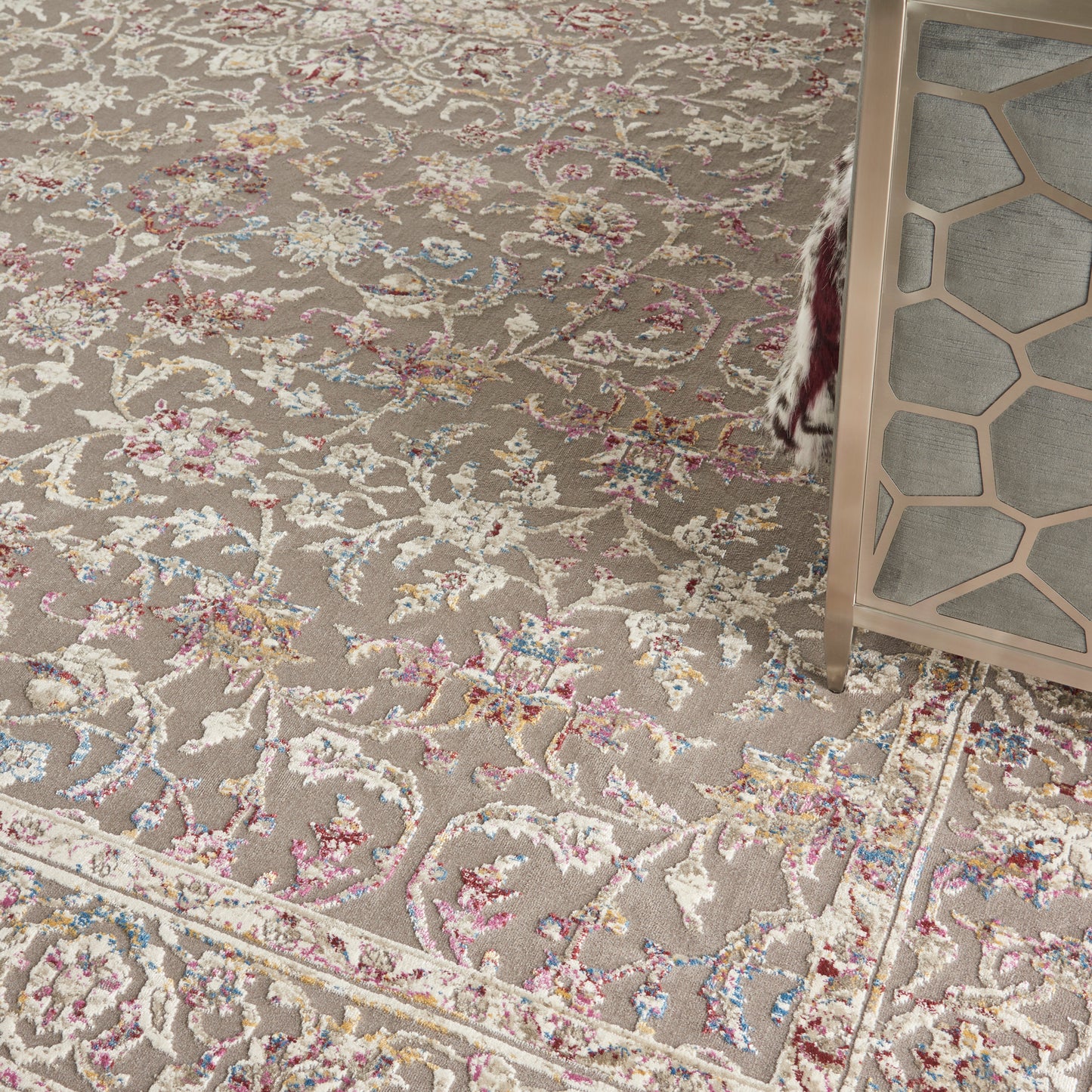 Nourison Home Melody  Grey Multi  Traditional