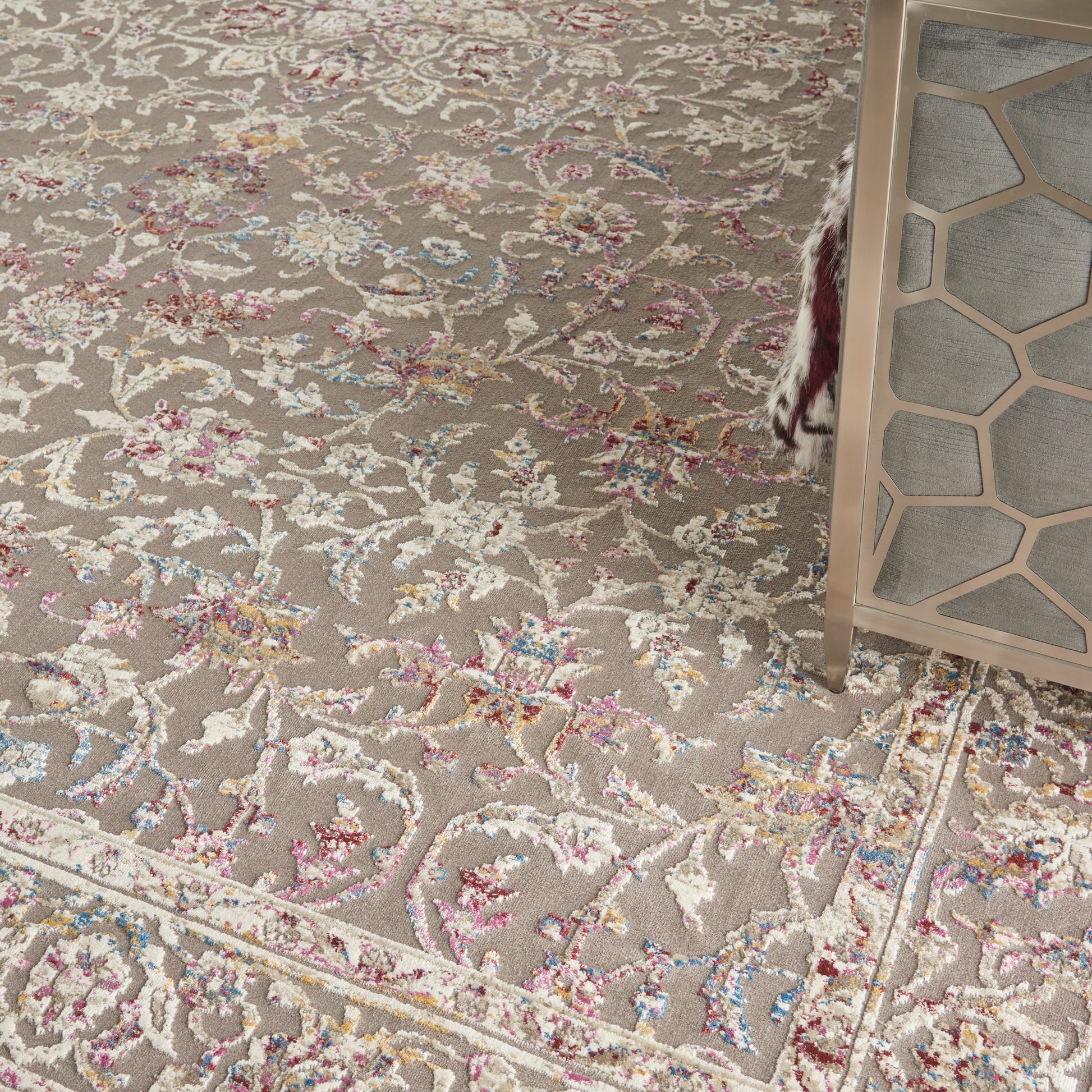 Nourison Home Melody  Grey Multi  Traditional