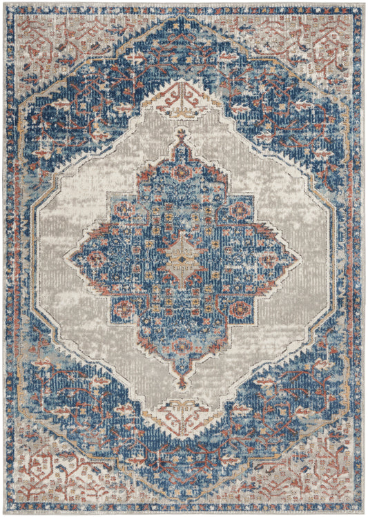 Nourison Home Quarry  Blue Grey  Traditional