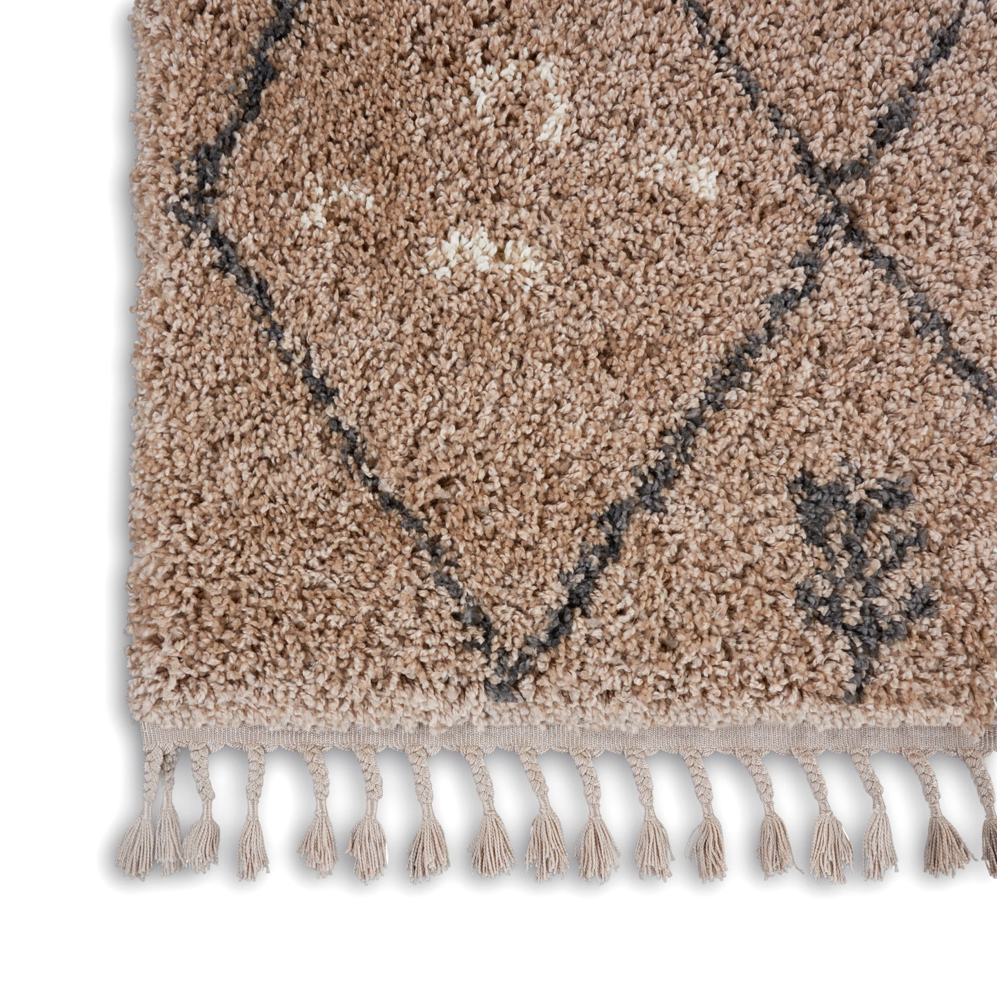 Nourison Home Denmark Shag  Tan  Contemporary