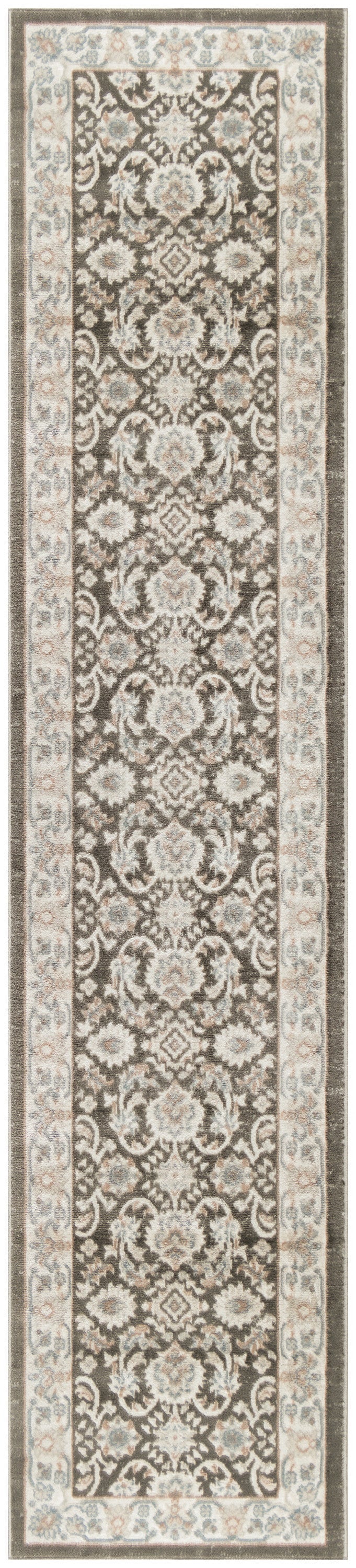 Nourison Home Serenity Home SRH02 Ivory Grey Blue Traditional Loom-woven Rug
