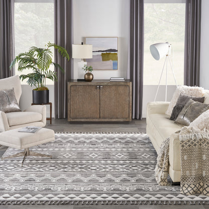 Nourison Home Asilah  Grey Ivory  Contemporary