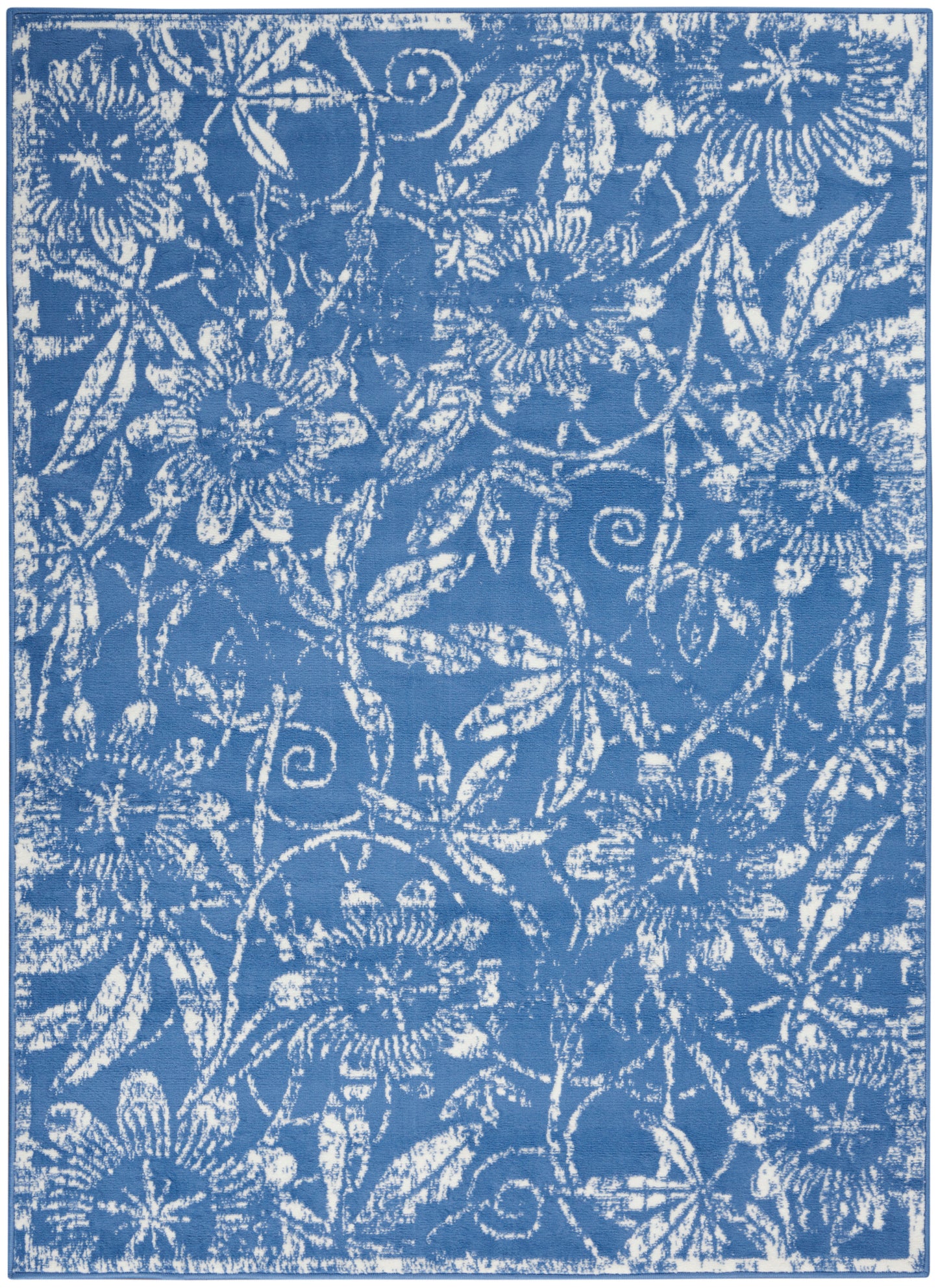 Nourison Home Whimsicle WHS05 Blue Contemporary Power-loomed Rug