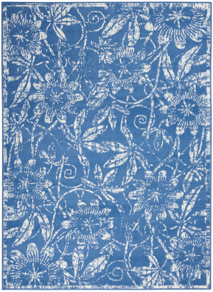 Nourison Home Whimsicle WHS05 Blue Contemporary Power-loomed Rug