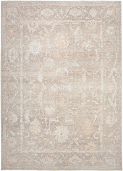 Nourison Home Vintage Washables VWS09 Grey Traditional Flat Weave Rug