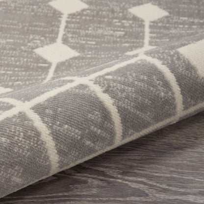 Nourison Home Grafix  Grey  Transitional