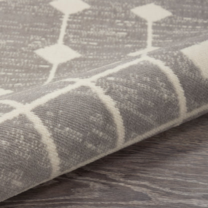 Nourison Home Grafix  Grey  Transitional