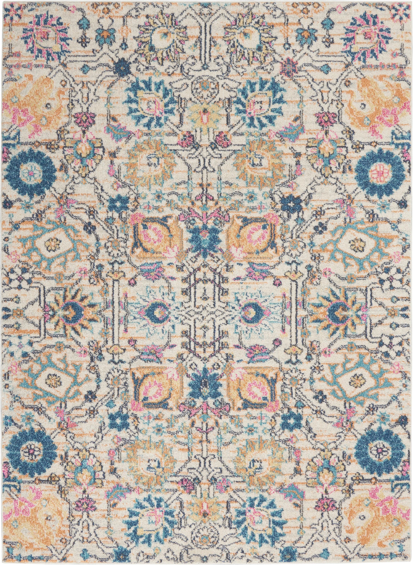 Nourison Home Passion PSN01 Ivory Multicolor Transitional Power-loomed Rugs