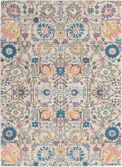 Nourison Home Passion PSN01 Ivory Multicolor Transitional Power-loomed Rugs