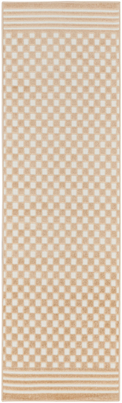Nourison Home Care Free CAF02 Taupe Contemporary Loom-woven Rug