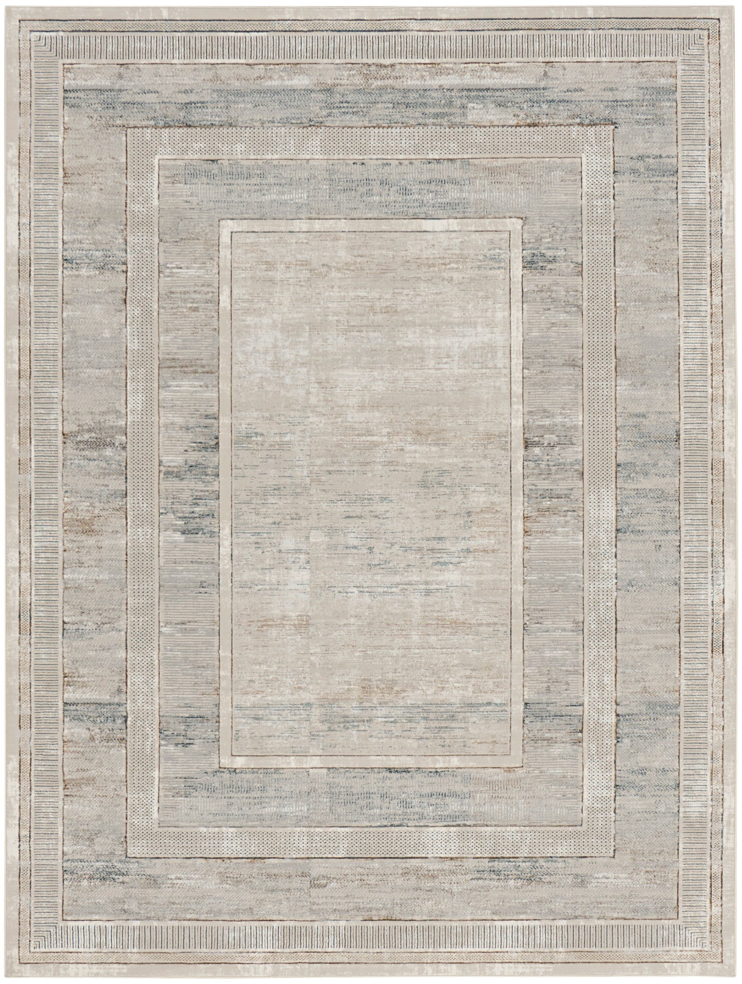 Nourison Home Glitz  Ivory Multicolor  Contemporary