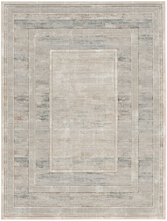 Nourison Home Glitz  Ivory Multicolor  Contemporary