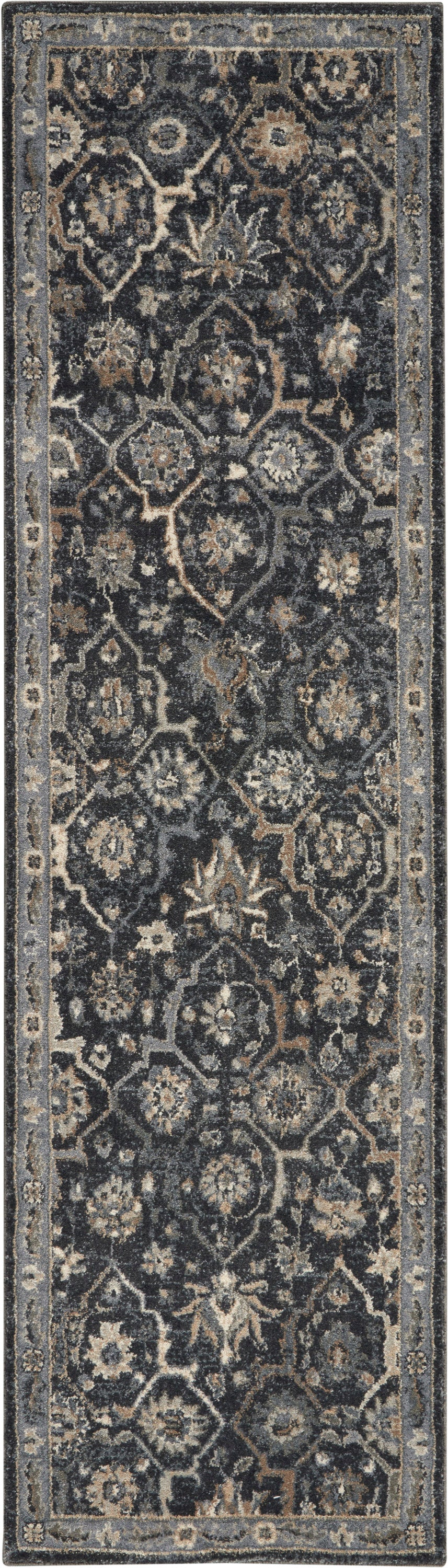 Nourison Home Moroccan Celebration KI385 Navy Traditional Power-loomed Rug