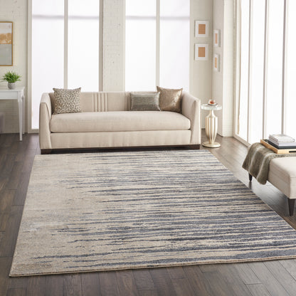 Nourison Home Moroccan Celebration  Blue Beige  Contemporary