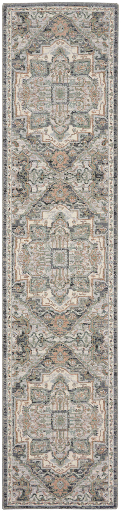 Nourison Home Parisa PSA01 Grey Sage Traditional Loom-woven Rug
