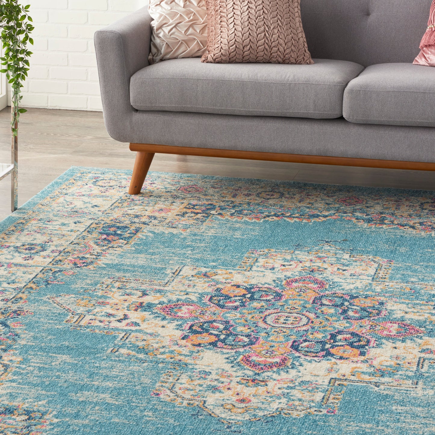 Nourison Home Passion  Light Blue  Transitional