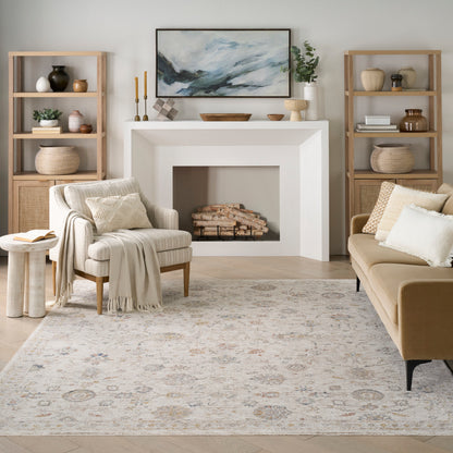Nourison Home Antique Fusion  Ivory Multicolor  Traditional
