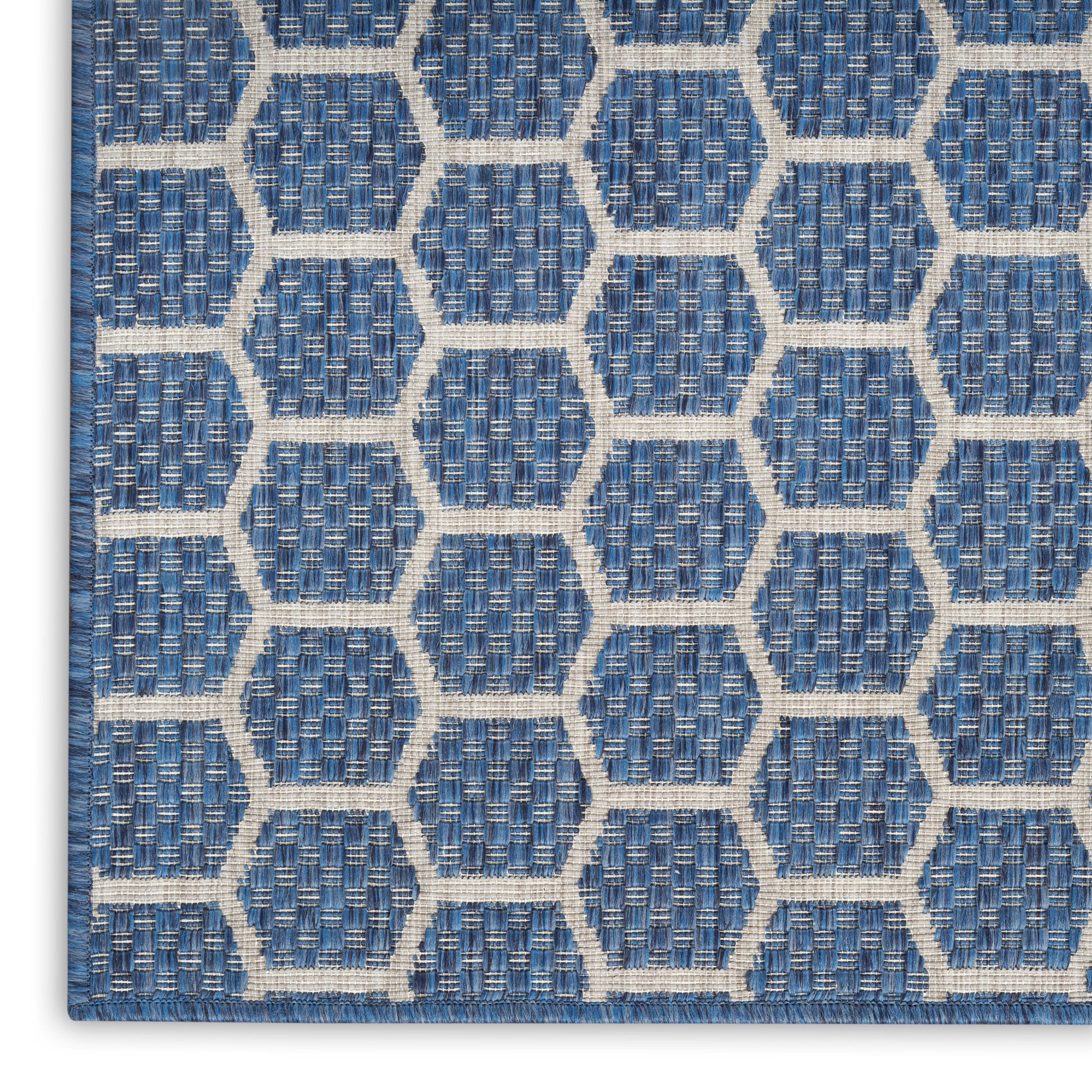 Nourison Home Twist Reversible  Blue  Contemporary