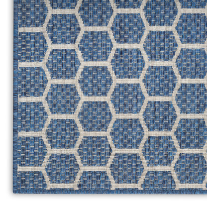 Nourison Home Twist Reversible  Blue  Contemporary