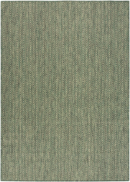 Nourison Home Horizon Indoor/Outdoor HOZ02 Green Contemporary Power-loomed Rug