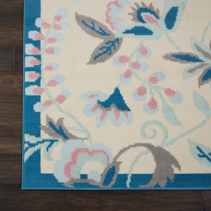 Nourison Home Jubilant  Ivory Multicolor  Contemporary