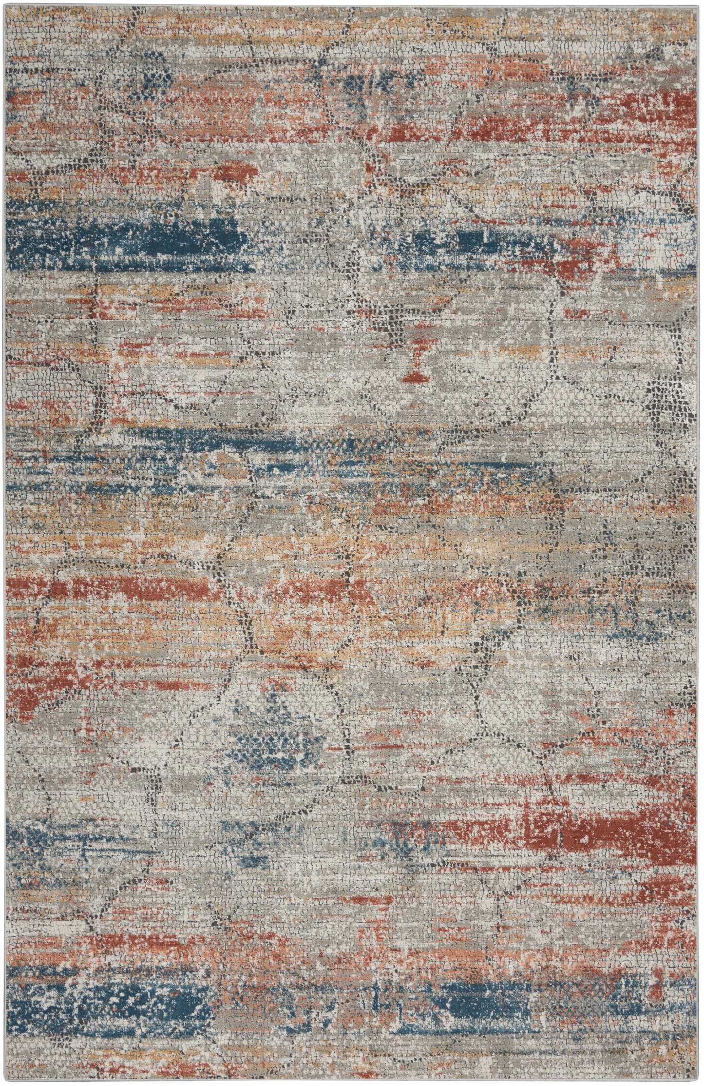 Nourison Home Rustic Textures RUS11 Multicolor Contemporary Power-loomed Rugs