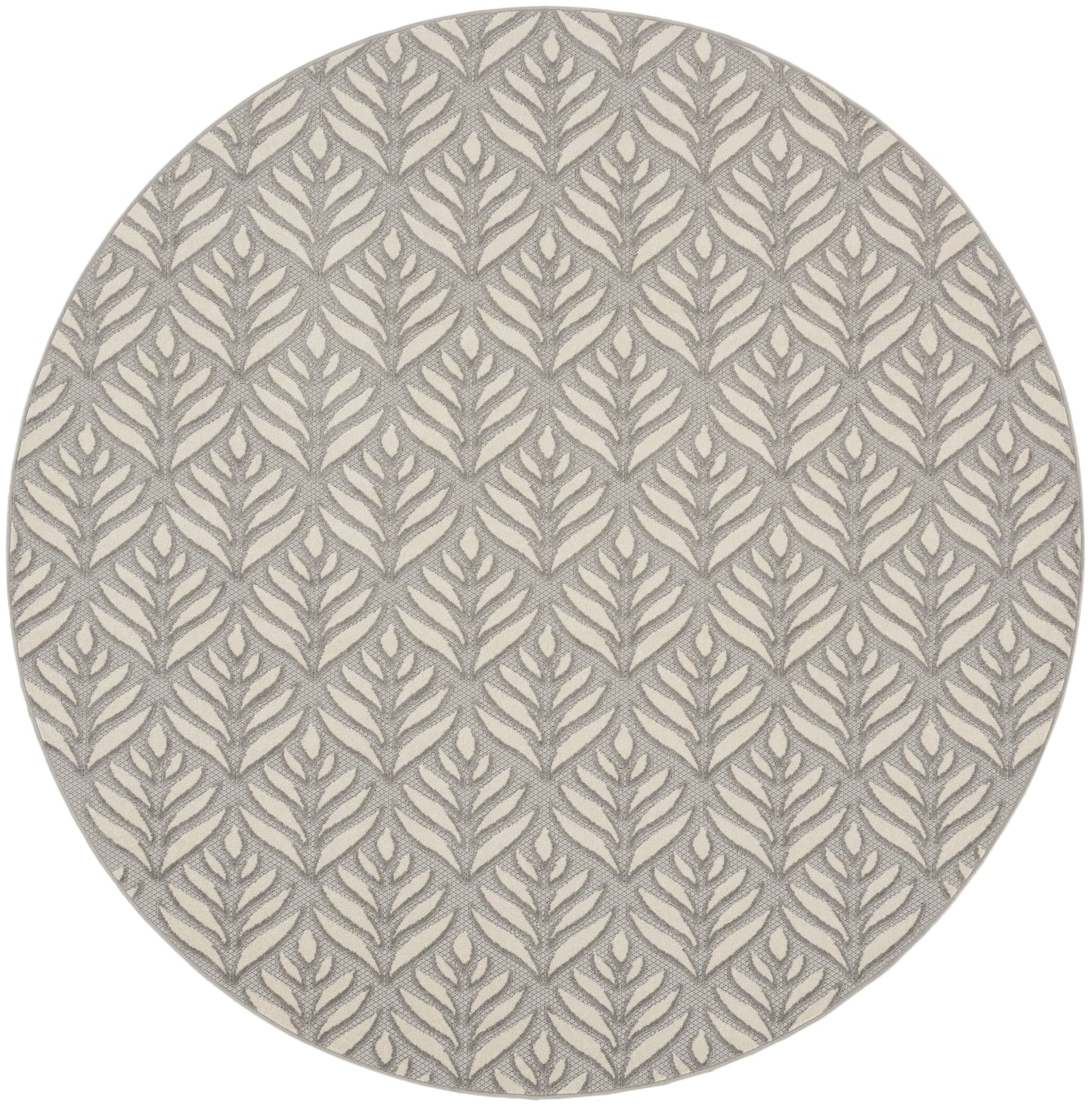 Nourison Home Aloha ALH35 Grey Contemporary Power-loomed Rugs