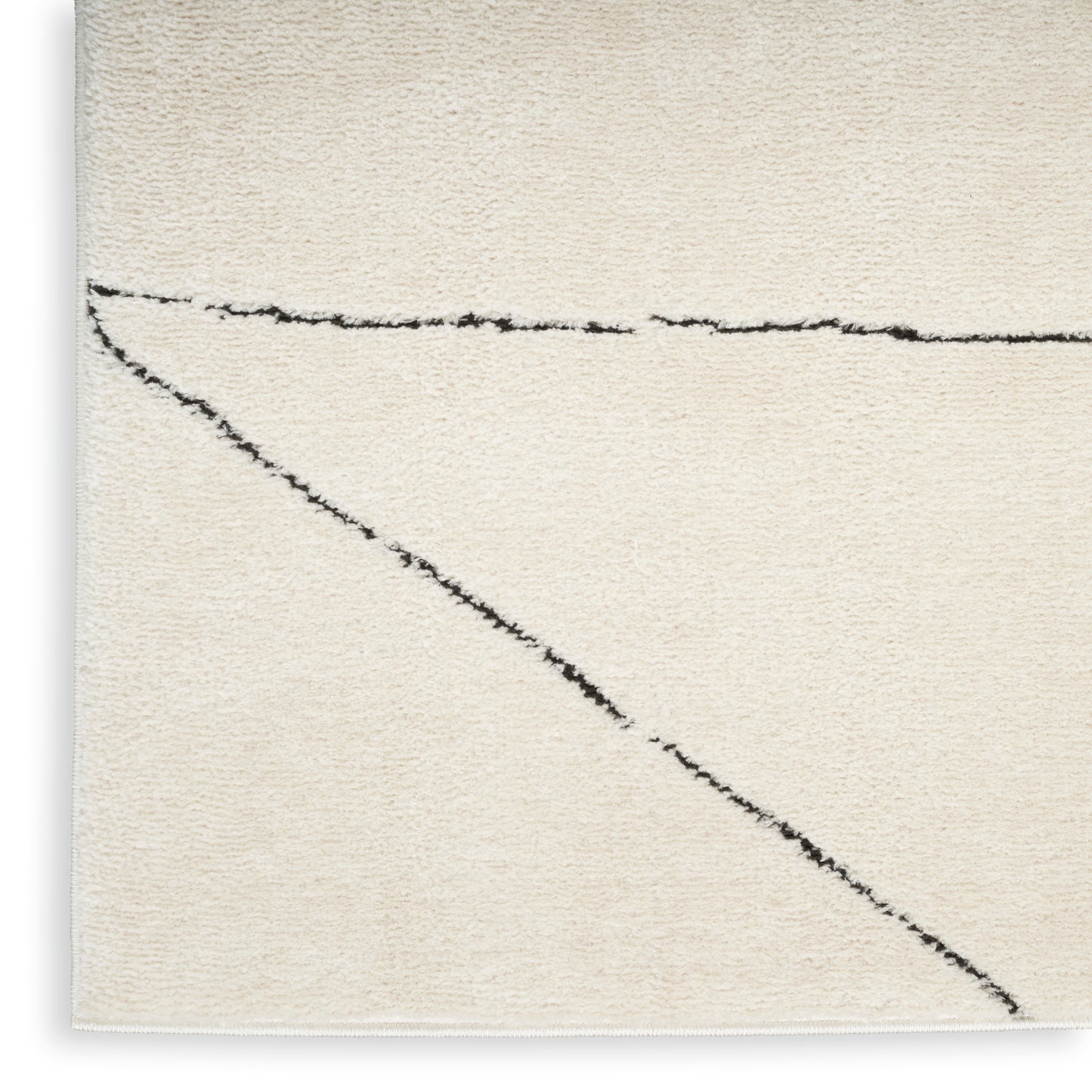 Nourison Home Modern Comfort  Ivory Black  Contemporary