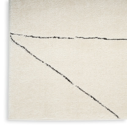 Nourison Home Modern Comfort  Ivory Black  Contemporary