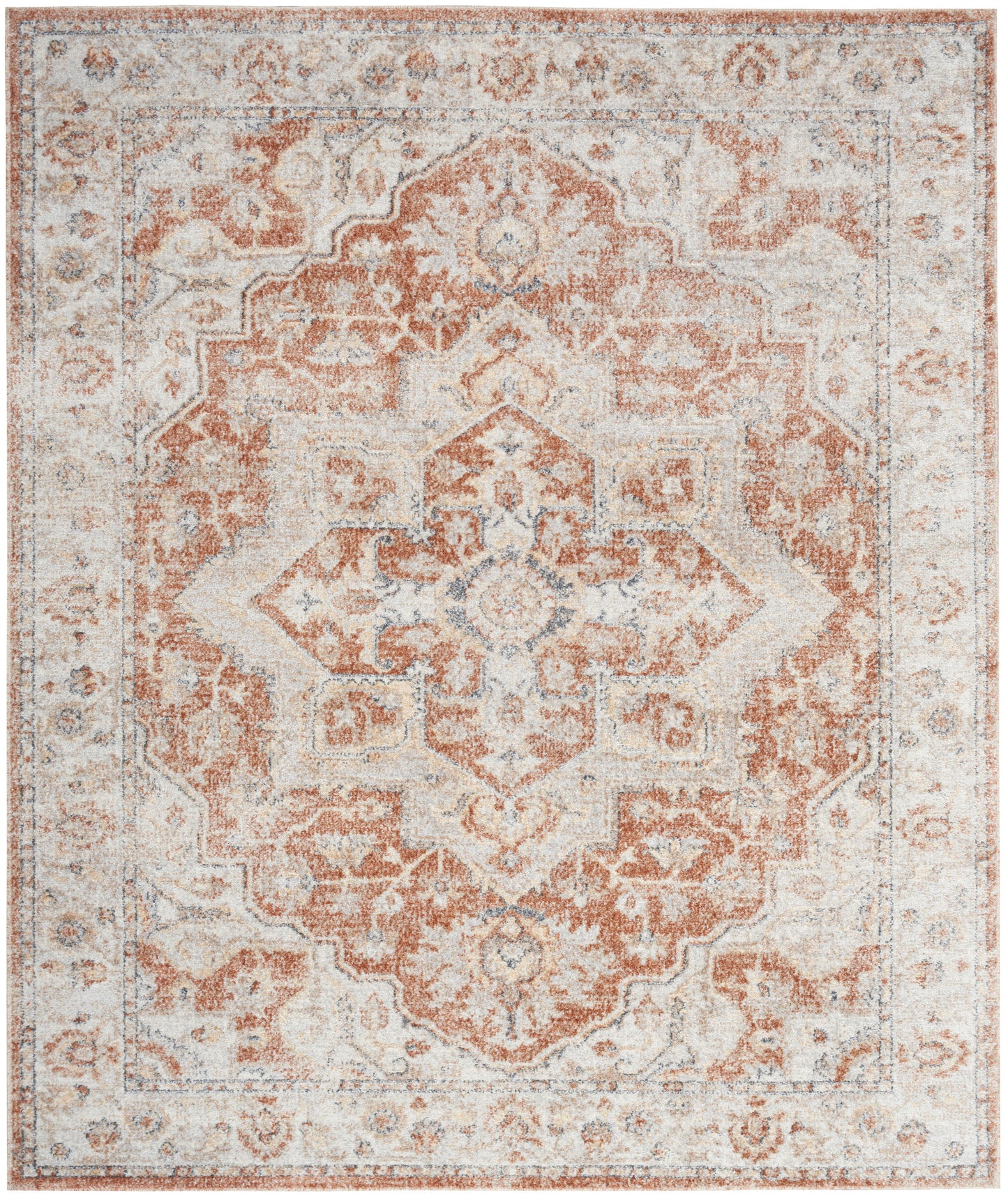 Nourison Home Astra Machine Washable ASW12 Gold Multicolor Traditional Power-loomed Rug