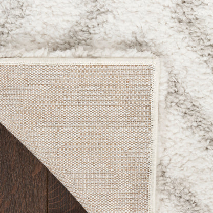 Nourison Home Modern Shag  Ivory Silver  Contemporary