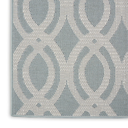 Nourison Home Aruba  Light Blue Cream  Contemporary