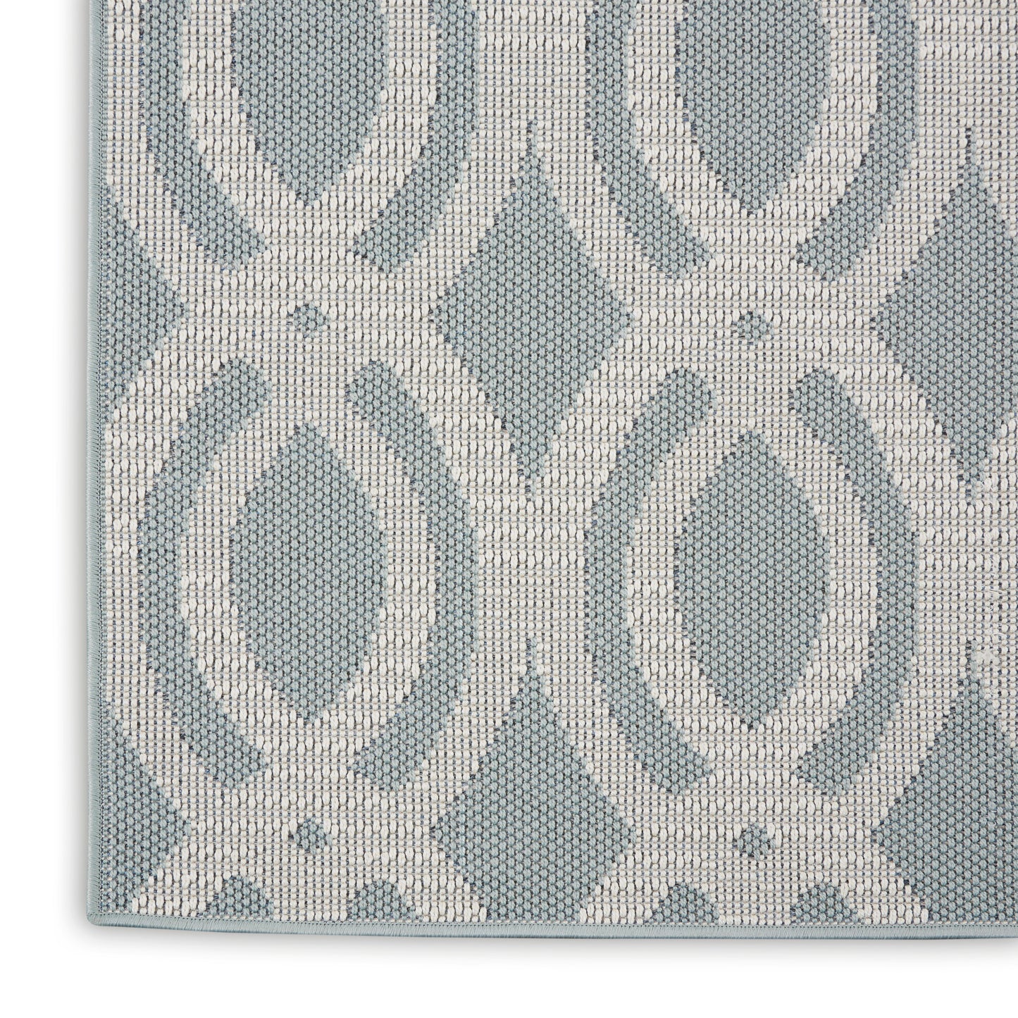 Nourison Home Aruba  Light Blue Cream  Contemporary