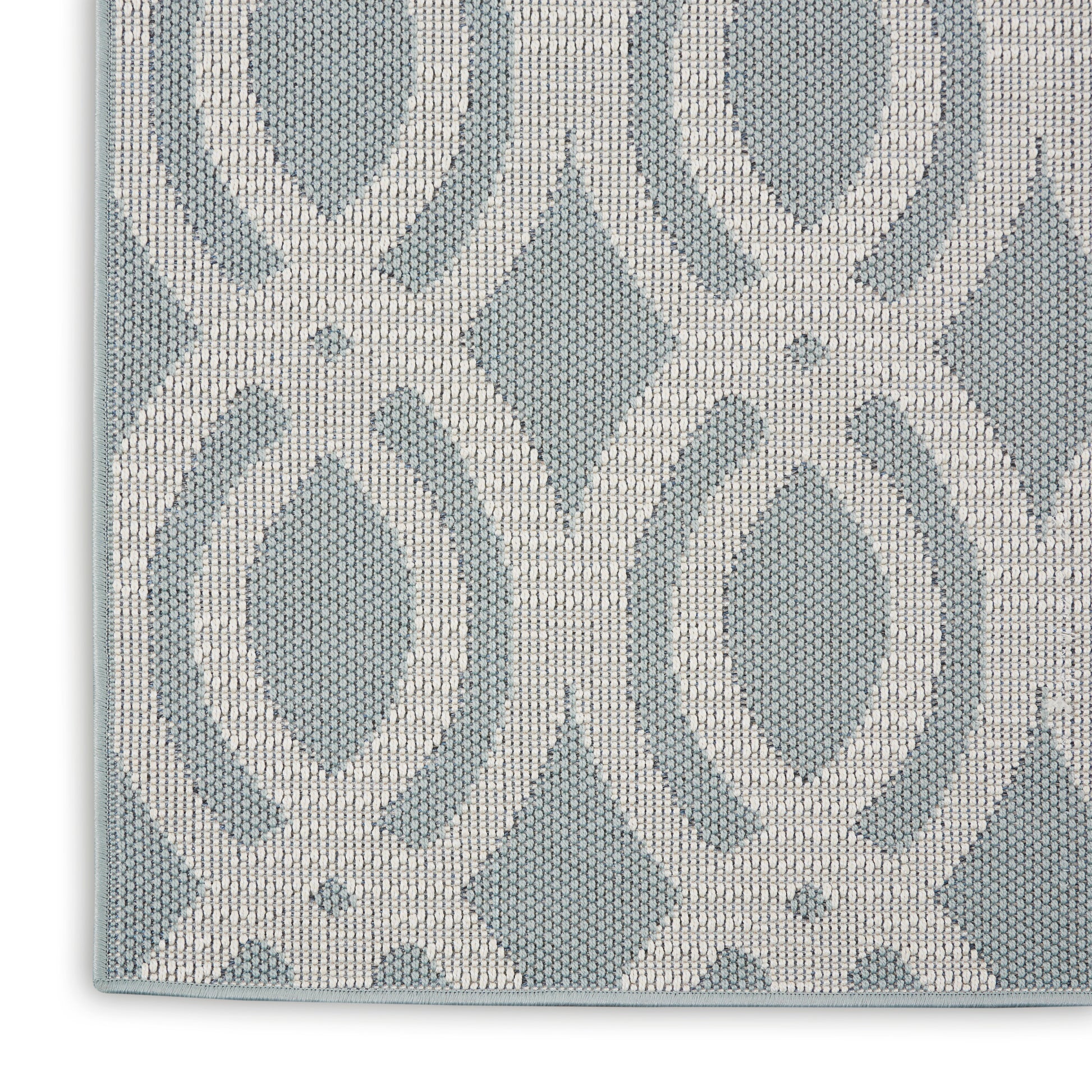 Nourison Home Aruba  Light Blue Cream  Contemporary