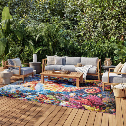 Nourison Home Color Splash  Multicolor  Contemporary