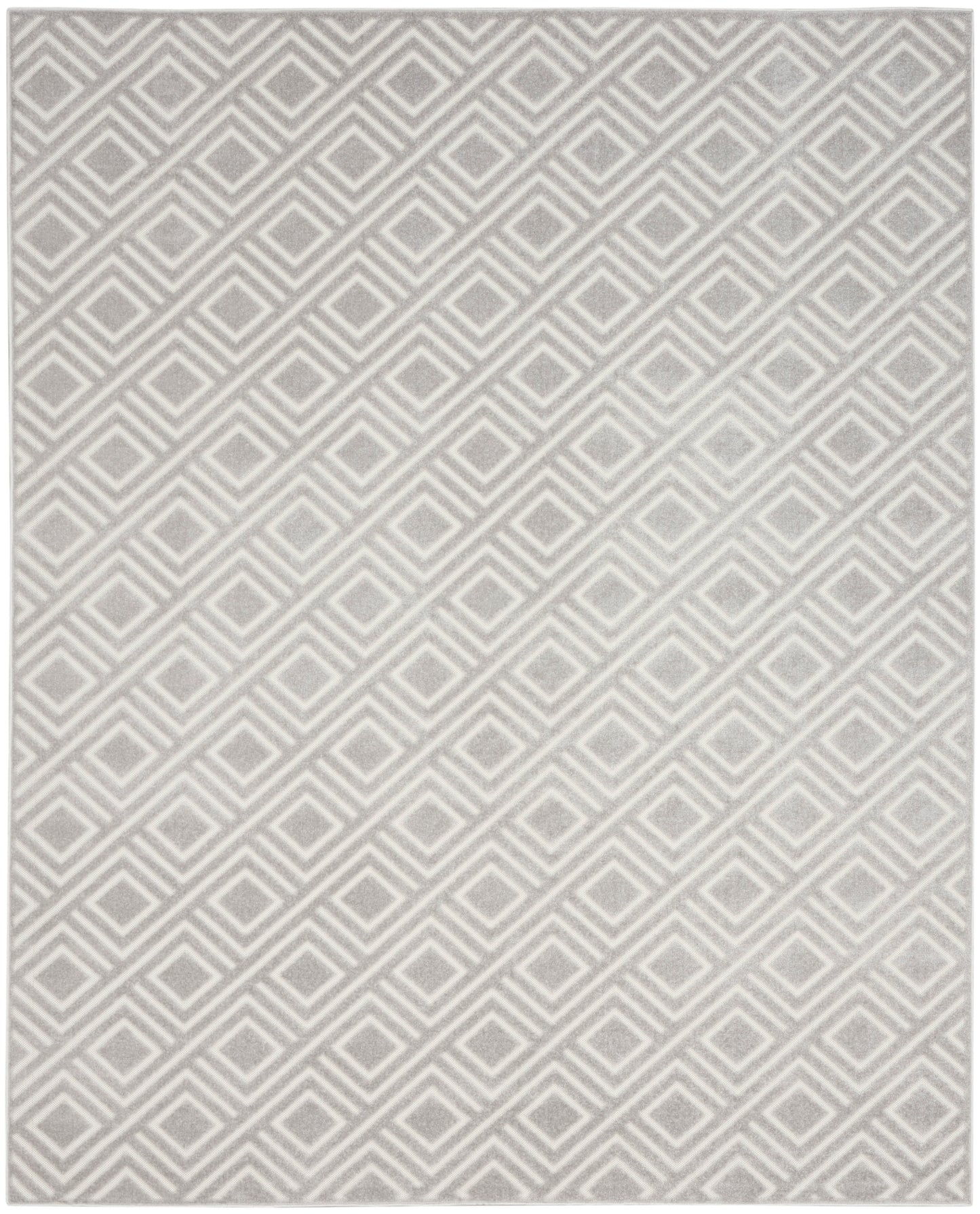 Nourison Home Care Free CAF03 Light Grey Contemporary Loom-woven Rug