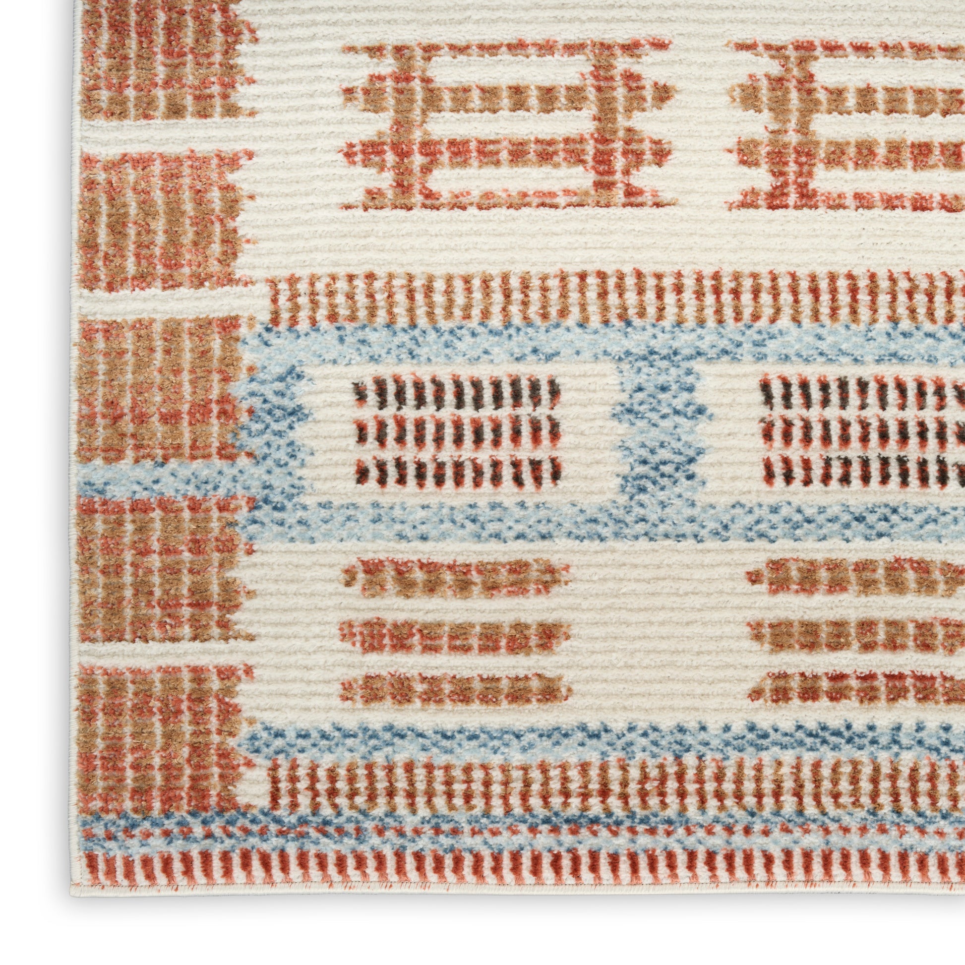 Nourison Home Nordic  Ivory Rust  Contemporary