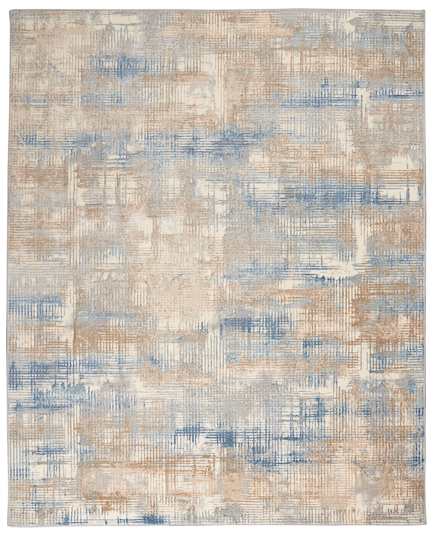 Calvin Klein CK950 Rush CK951 Blue Beige Contemporary Power-loomed Rug