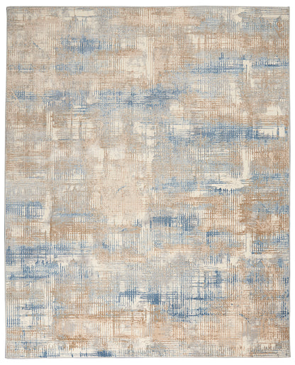 Calvin Klein CK950 Rush CK951 Blue Beige Contemporary Power-loomed Rug