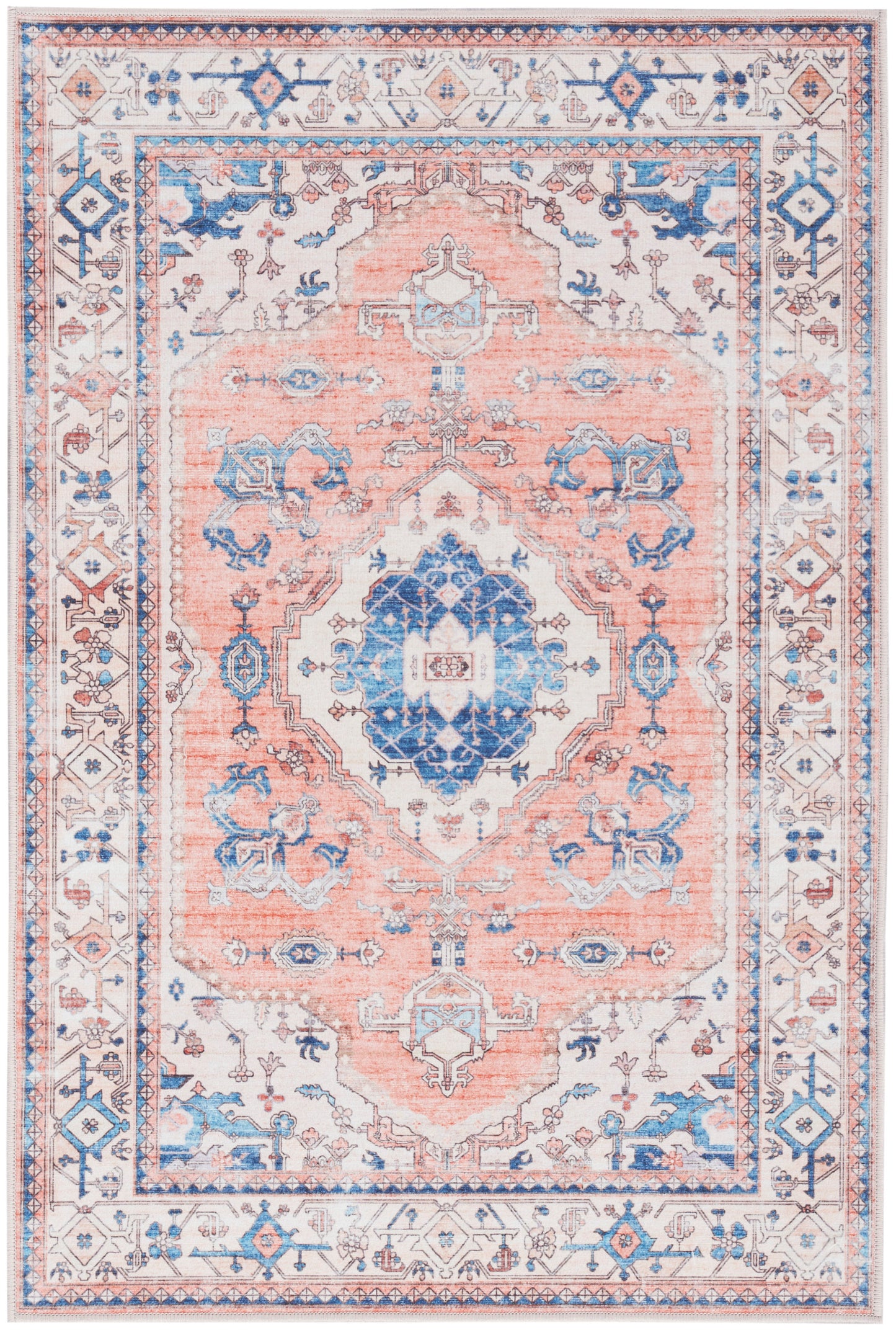 Nourison Home Fulton FUL11 Coral Traditional Power-loomed Rug