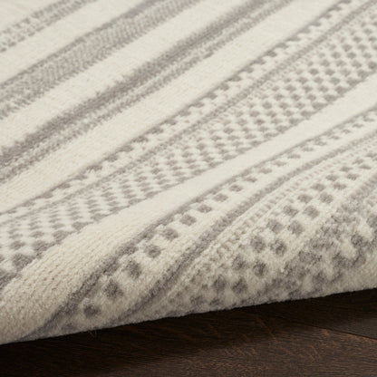 Nourison Home Grafix  Ivory Grey  Contemporary