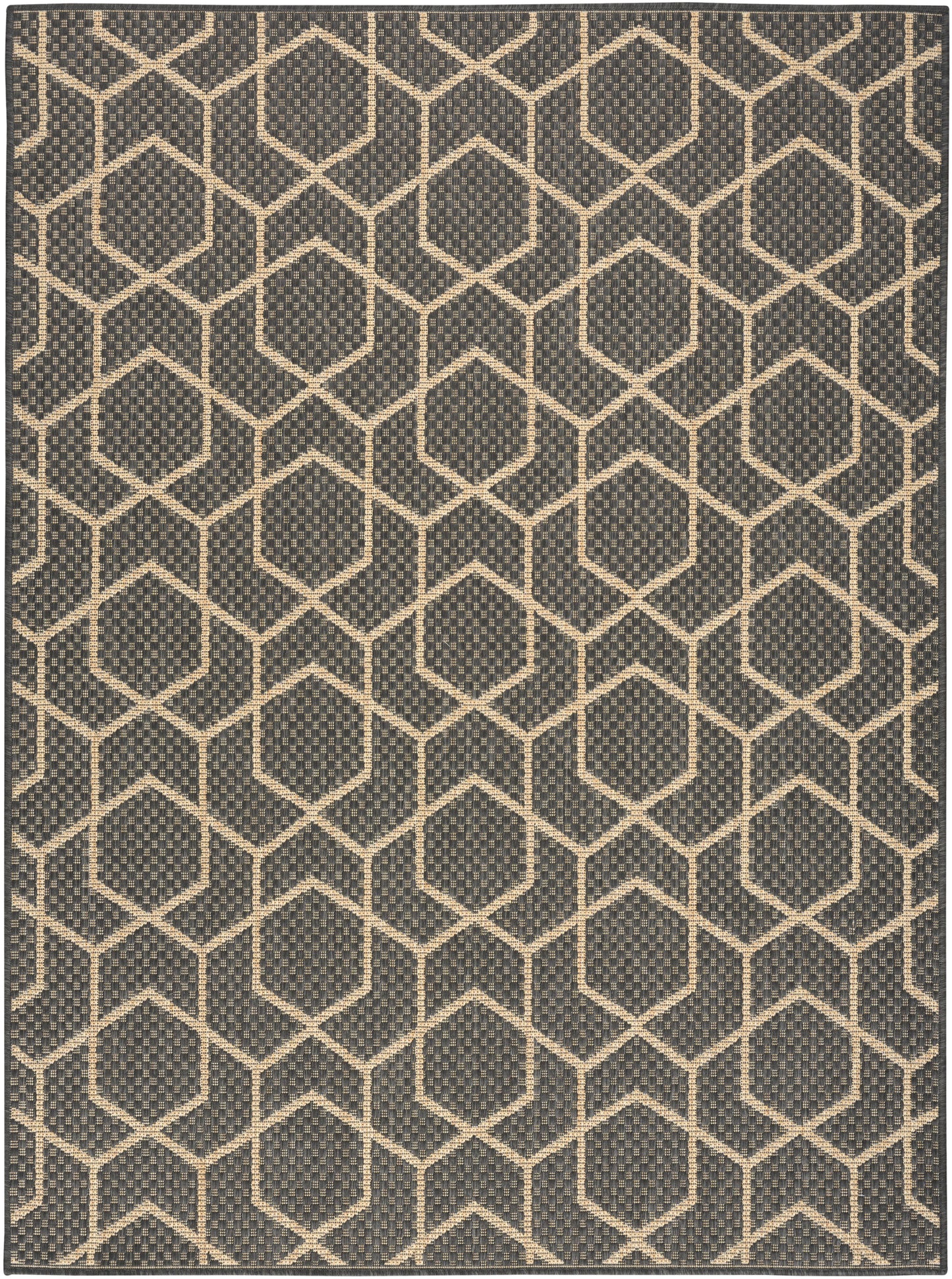 Nourison Home Horizon Indoor/Outdoor HOZ01 Charcoal Contemporary Power-loomed Rug